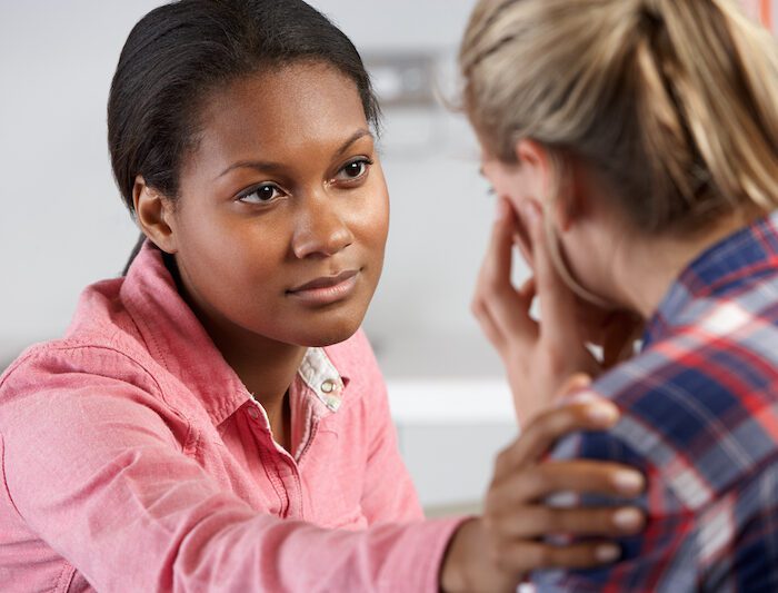 Teenage Girl Visits Doctor's Office Suffering With Depression Teenage Girl Visits Doctor's Office Suffering With Depression Upset